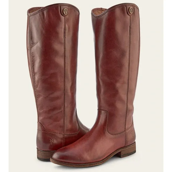 Frye Melissa tall boots Leather Knee-High Riding Boots in Brown size 9 NWOB