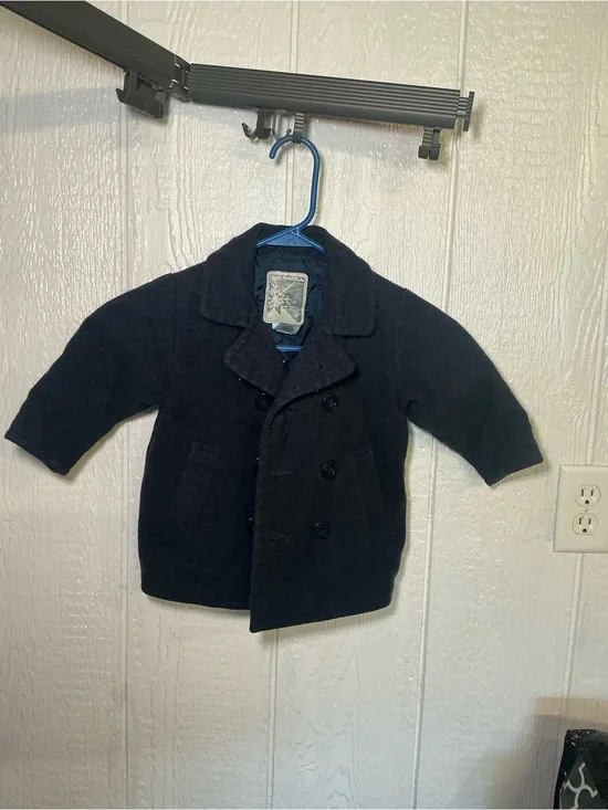 Old Navy Kids Navy Double-Breasted Peacoat