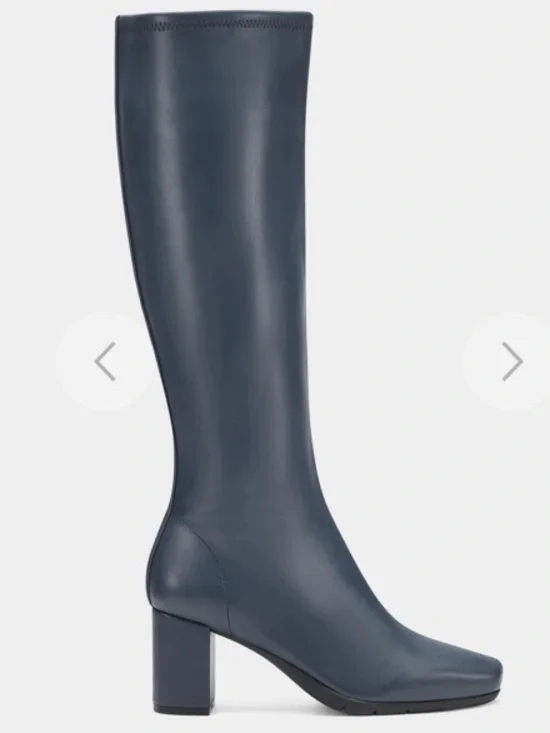 Aerosoles Women's Tall Shaft Leather Boots in Navy, size 9, NWT No box