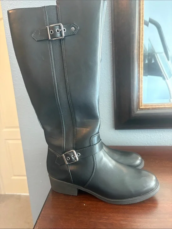 croft & barrow Tall Zipper - Buckle Boots