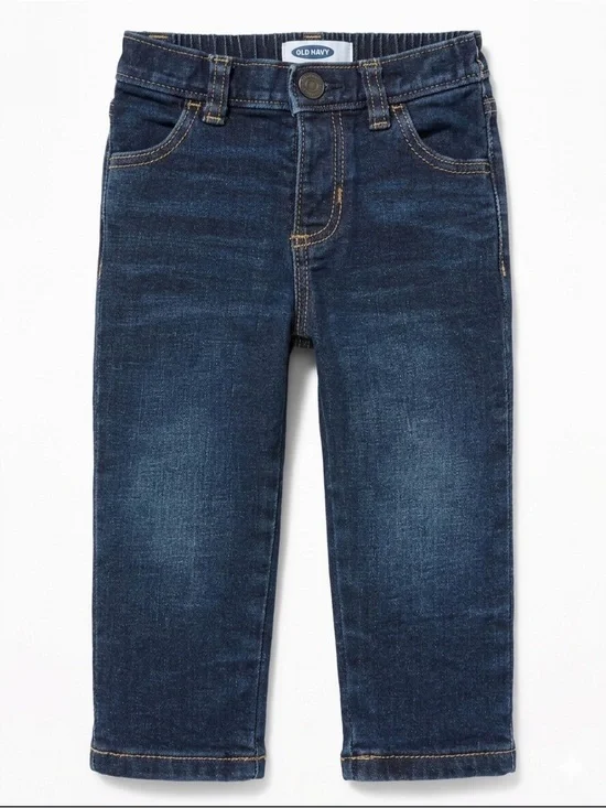 Old Navy Men's Slim Straight Jeans - Dark Blue Denim