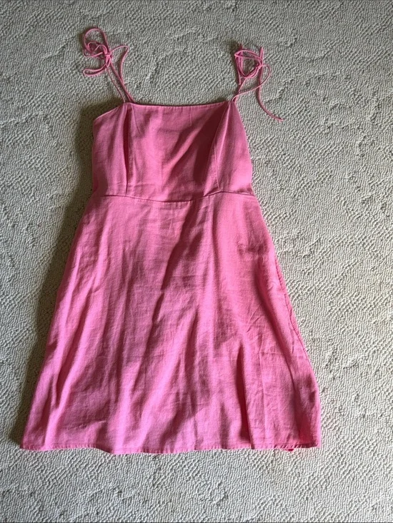 Old Navy Pink Tie-Shoulder Casual Sundress