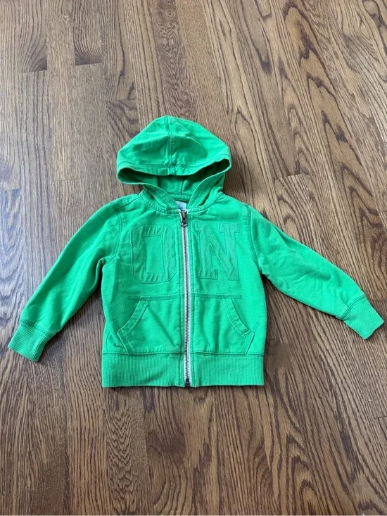Old Navy Green Zip-Up Hoodie Sweatshirt, size 18-24M