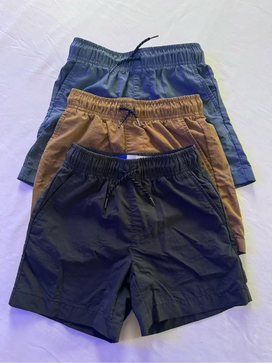 Old Navy Boys' Elastic Waist Shorts - Blue, Brown, Black