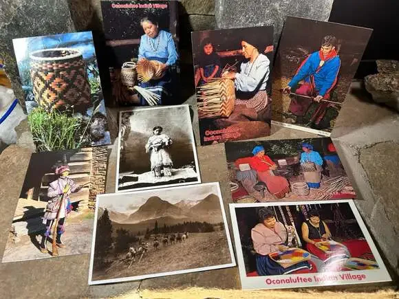 Vintage Native American Post Cards Blackfoot,Sioux,Cherokee traditional artisans
