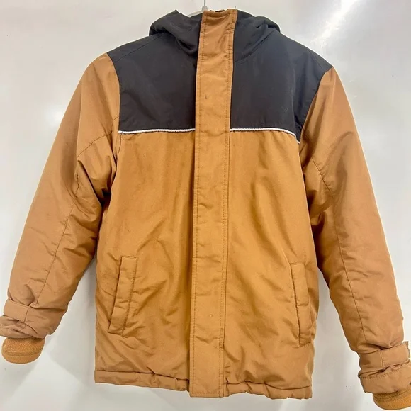 Old Navy Kid Large Hooded Puffer Jacket Outdoor Utility Winter School Ready Warm