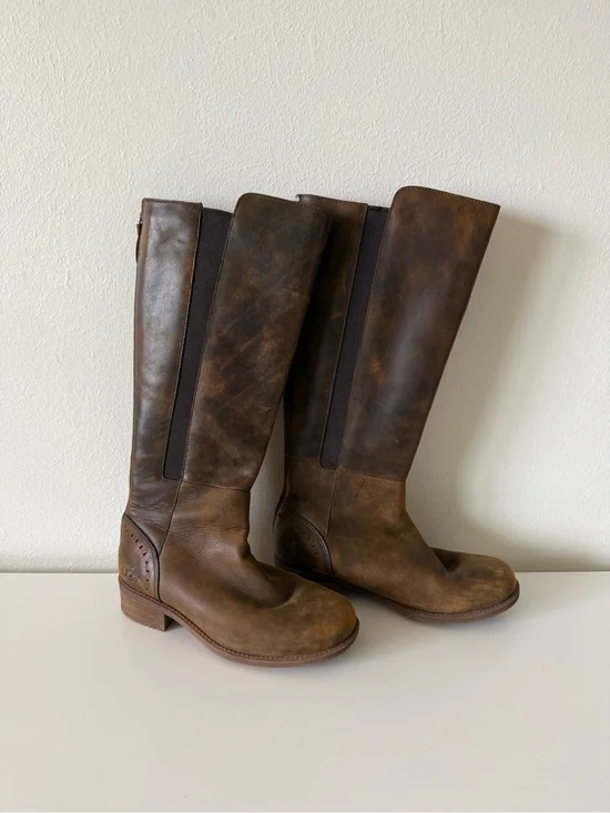 UGG Women's Brown Tall Leather Boots