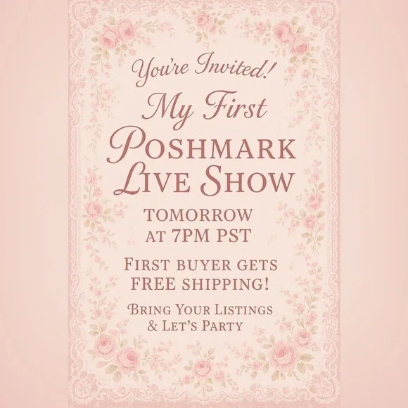Floral Pink Party Invitation