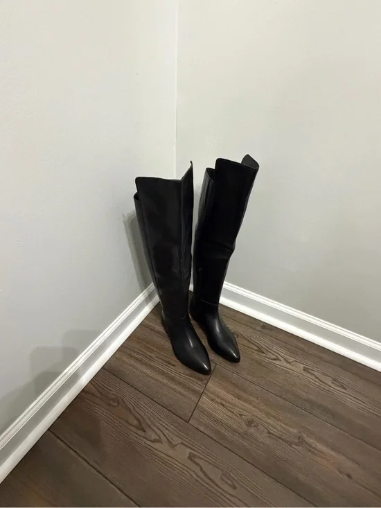 Seychelles Black Over-the-Knee Pointed Toe Boots New without Box