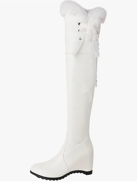 Winter Over-the-Knee Wedge Boots