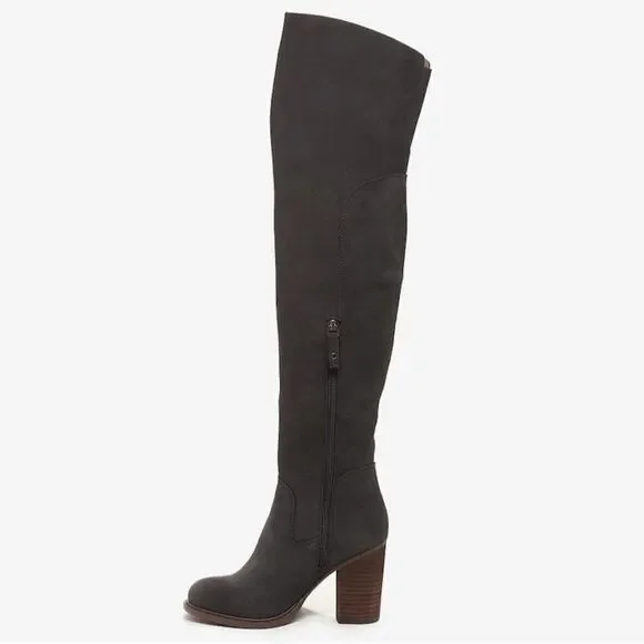 Kelsi Dagger Logan Graphite Suede Over The Knee Boot size 7.