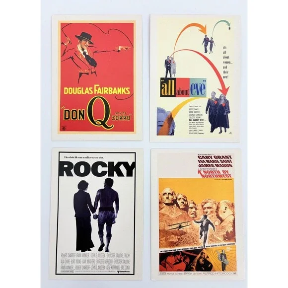 Movie Poster Postcards Museum Of Modern Art Rocky North by NW All About Eve DonQ