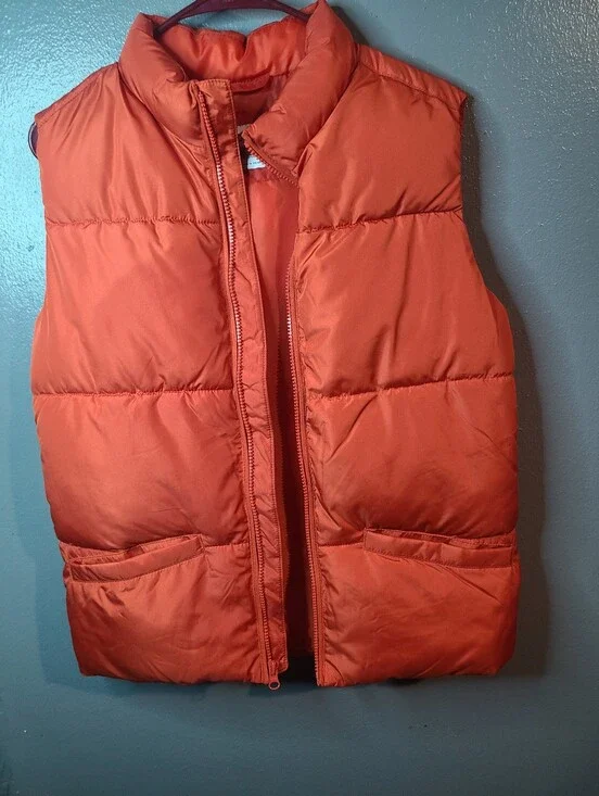 Old Navy Orange Puffer Vest for Kids