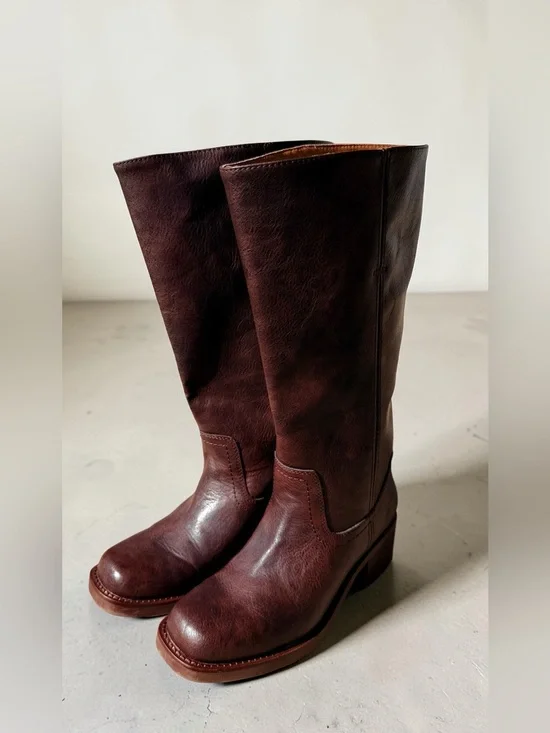 Frye Miranda Tall Brown Leather Riding Boots Womens 7.5 M Womens Boots