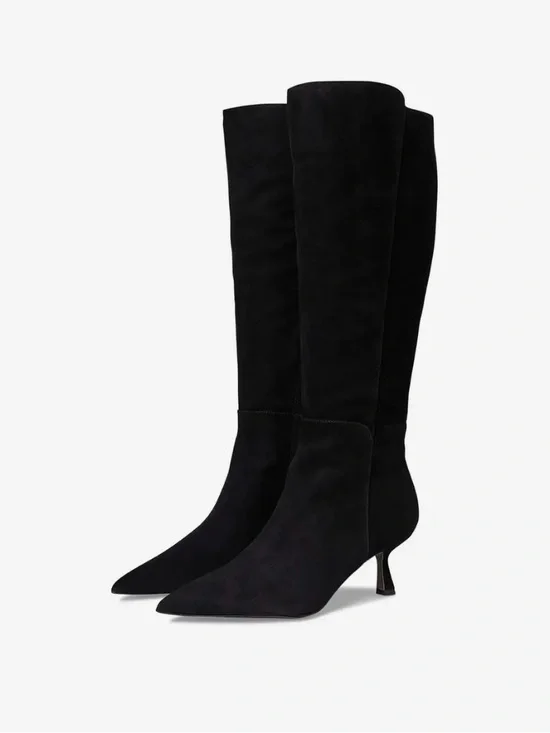 Sam Edelman Taylin Black Suede Boots Size 6 Pointed Toe retail $239