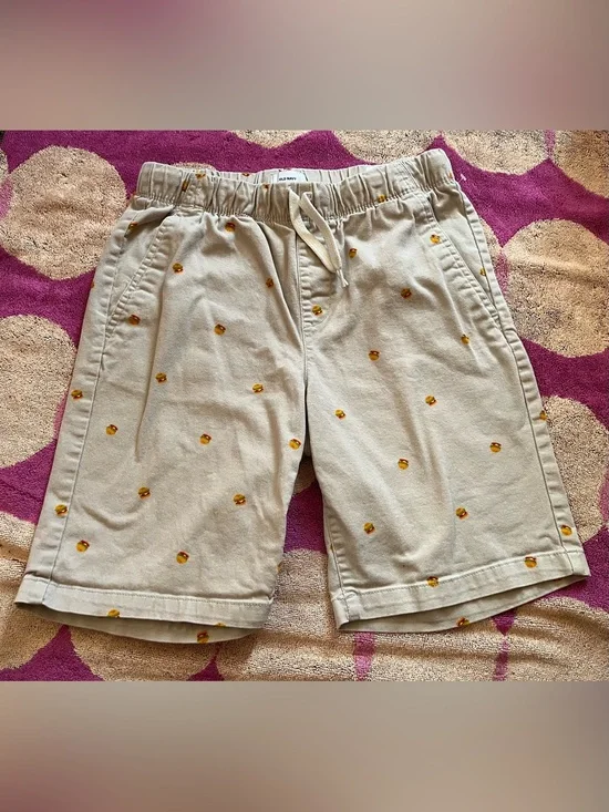 🍔 Old Navy Boys Khaki Hamburger Pull On Shorts