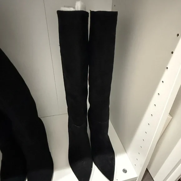 Women's Over-the-Knee Pointed Toe Boots - Black
