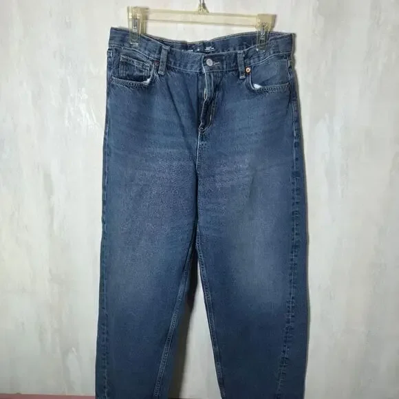 Old Navy Jeans Kids 18 Blue Baggy Barrel Leg Adjustable Waist Denim Relaxed