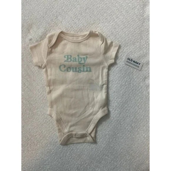 New Old Navy bodysuit baby 100% cotton 3-6 months baby cousin