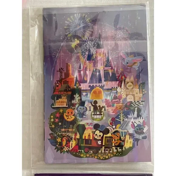 NWT Disney Joey Chou Magic Kingdom 5 set Postcards