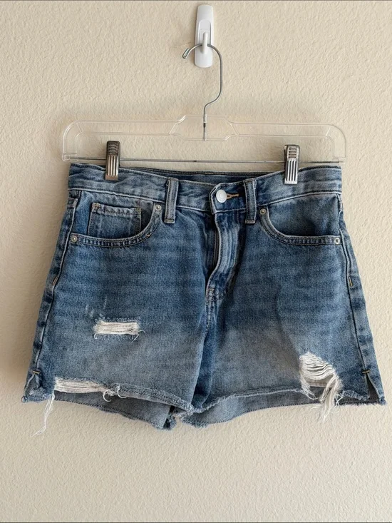 Old Navy Distressed Blue Denim Cutoff Shorts