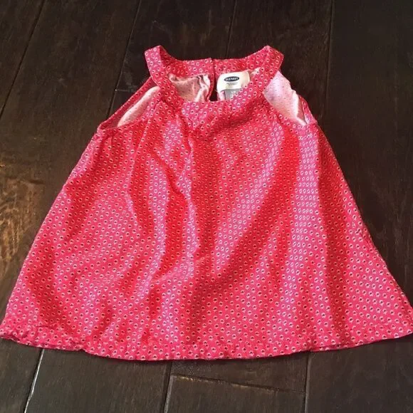 Old navy girls red print sleeveless tank top sz s