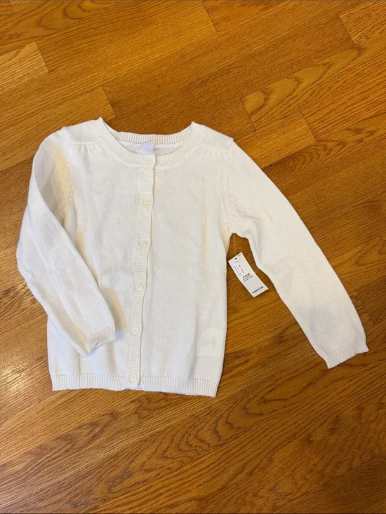 NWT Old Navy White Knit Button-Front Cardigan