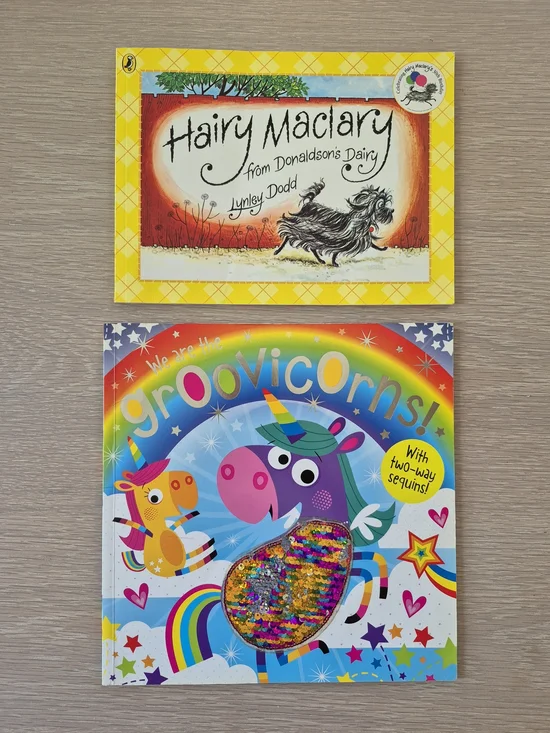 Hairy Maclary from Donaldson's Dairy and We are the Groovicorn! children's books
