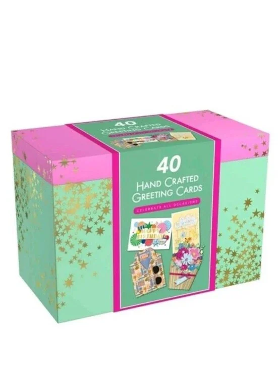 PRO4ALL Hand Crafted All Occasion Greeting Card Collection, 40-count NEW MODEL