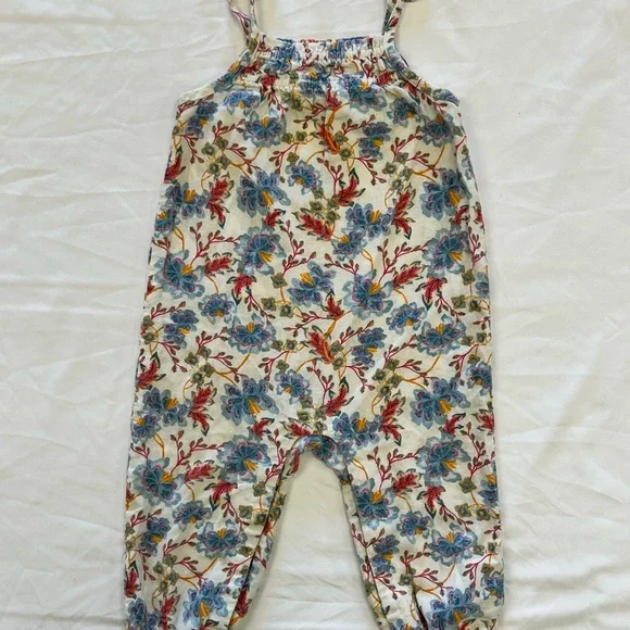 Old Navy Kids‎ Floral Romper - Blue and Red