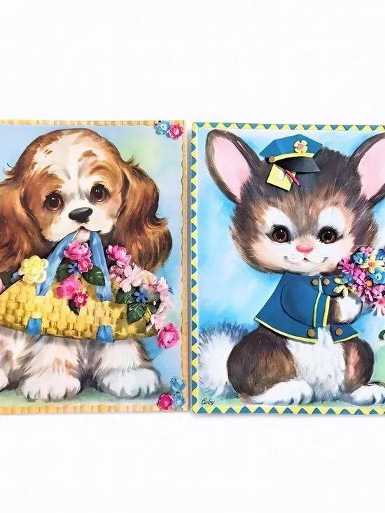 Coby Greeting Cards Set of 2 Thinking of You & Happy Anniversary Unused No Env