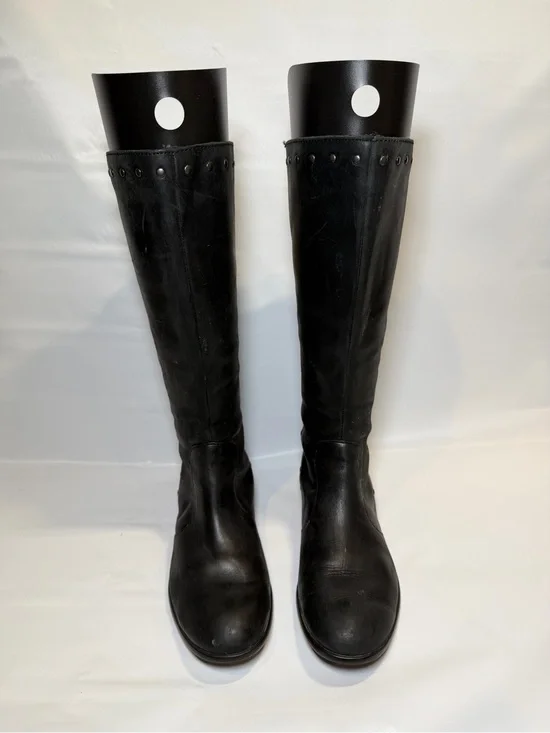 Born Women’s Size 9 M Black Leather Upper High Knee Zipper Casual Boots