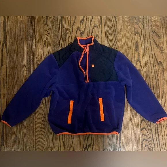 Kids Old Navy Purple and Orange Fleece Jacket