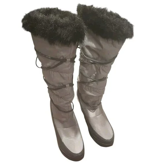 Cougar Barley Mid Calf Snow Boots Women's Size 8M Gray Outdoor Hiking