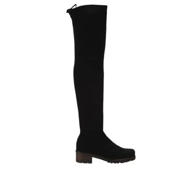 Stuart Weitzman Blair Black Suede Over The Knee Boots Size 10.5 NWOB