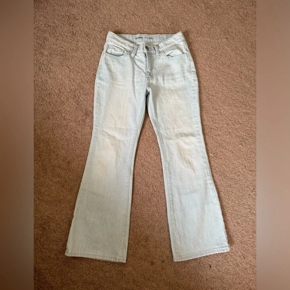 Old Navy light wash high rise flare girls jeans size‎ 12