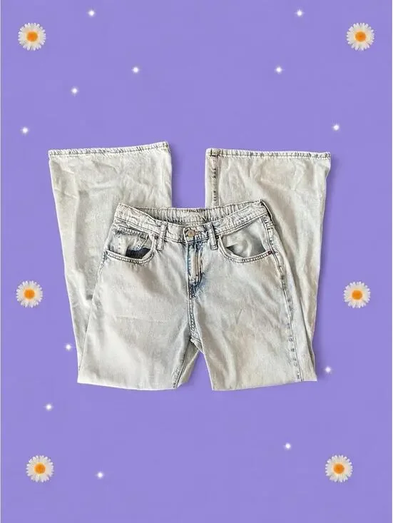 Vintage Y2K Old Navy Baggy Flare Jeans size 14