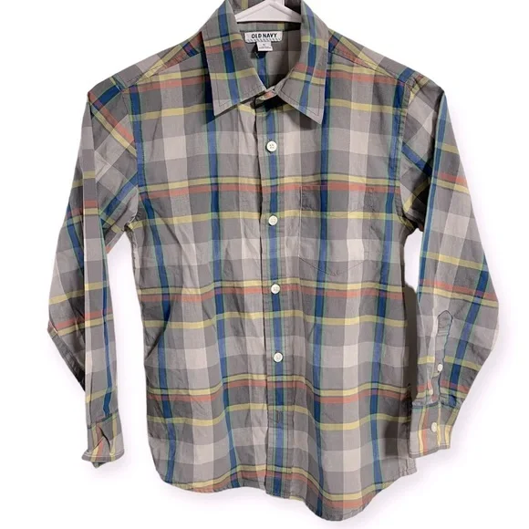 Old Navy Boys‎ Plaid Long Sleeve M