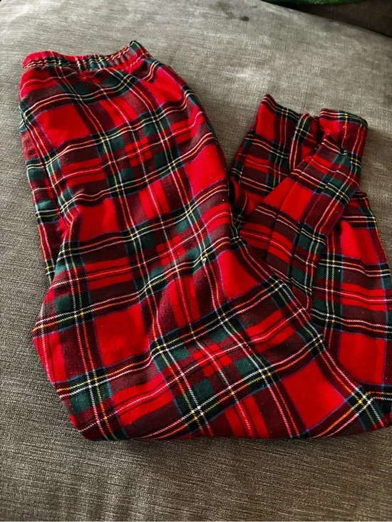 Red Plaid unisex L (10-12) Lounge Pants