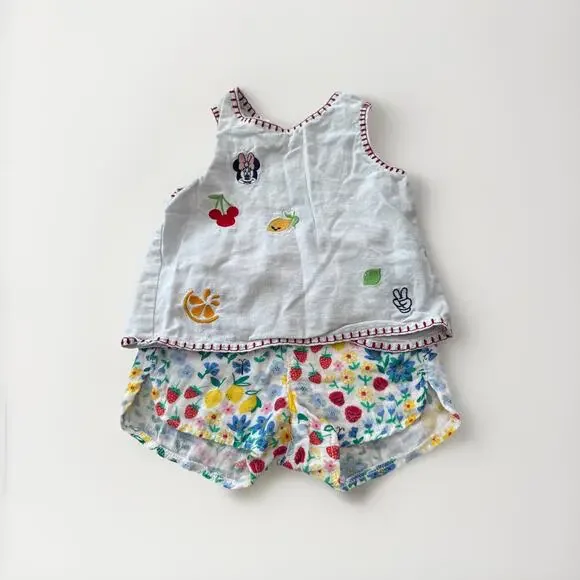 Old‎ Navy Disney Linen Girls Set 2t minnie