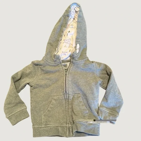 Green Hooded Zip Sweatshirt Jacket 18 Months‎