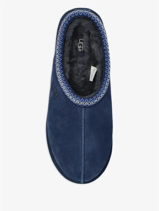 UGG suede stitched slippers in navy kids