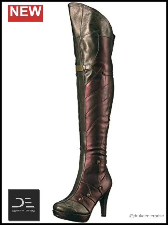 Over-the-Knee Stiletto Heel Bootie with Zip Closure