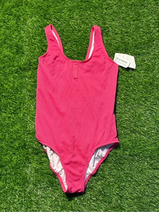 Old Navy Bright Pink Girls' One-Piece Swimsuit