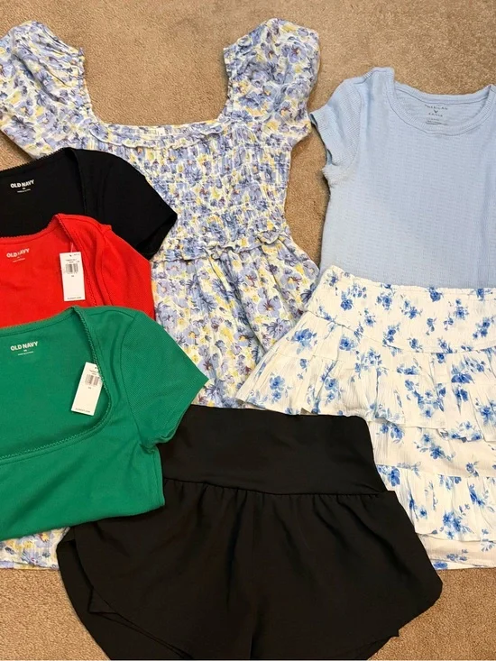 American Eagle, Old Navy Girls lot of clothes dress, skirt, shirts NEW