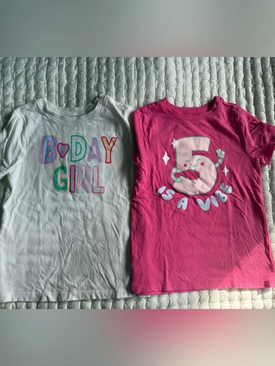 Old Navy birthday shirts - 5T