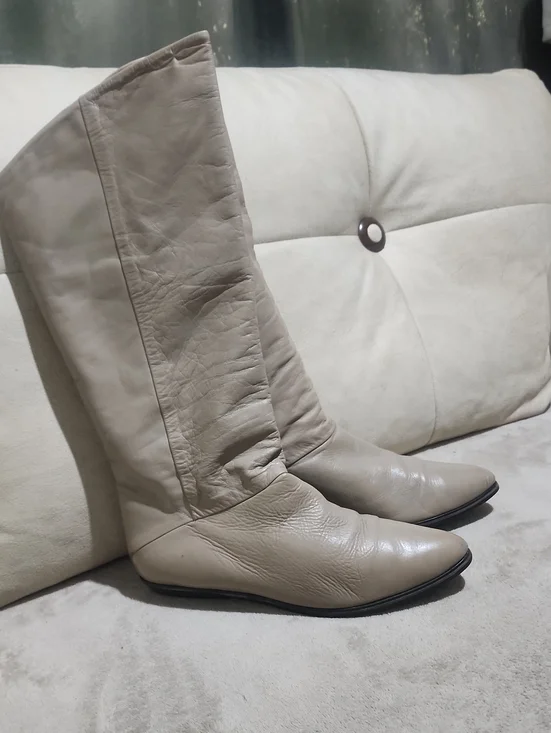 Nine West LTD.edition Women's Over-the-Knee Leather Boots in Taupe