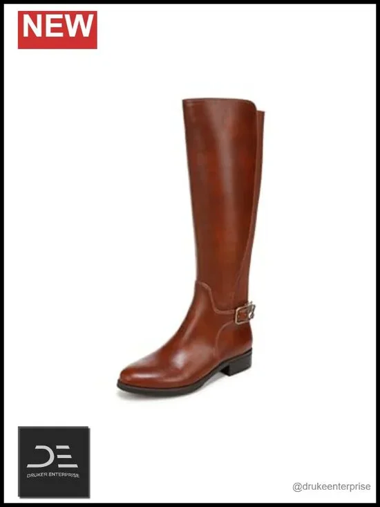 Over-the-Knee Riding Boots with Buckle Detail