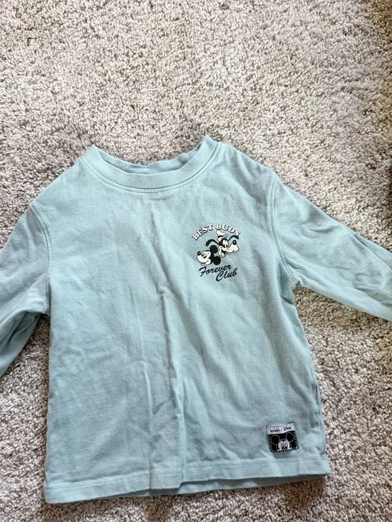 Old Navy Kids Tee in Mint Green with Mickey Graphic