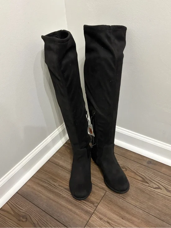 Worthington Black Over-the-Knee Stretch Boots